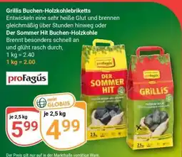 Globus Grillis Buchen-Holzkohlebriketts Angebot
