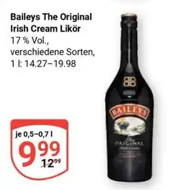 Globus Baileys The Original Irish Cream Likör Angebot