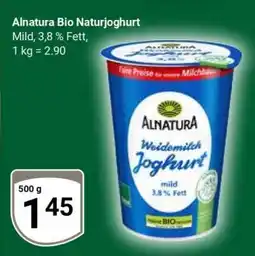 Globus Alnatura Bio Naturjoghurt Angebot