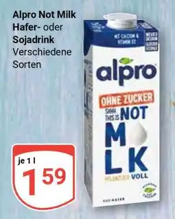 Globus Alpro Not Milk Angebot
