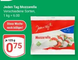 Globus Jeden Tag Mozzarella Angebot