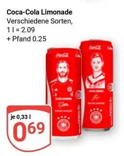 Globus Coca-Cola Limonade Angebot