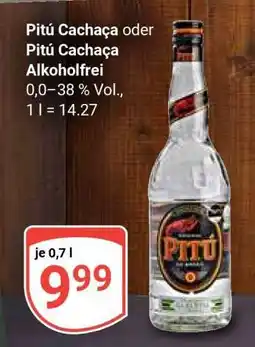 Globus Pitú Cachaça oder Pitú Cachaça Alkoholfrei Angebot
