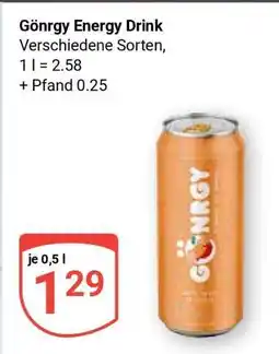 Globus Gönrgy Energy Drink Angebot