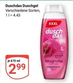 Globus DUSCHDAS Duschgel Angebot