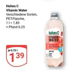 Globus HOHES C Vitamin Water Angebot