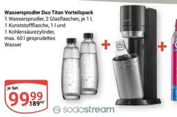 Globus Wassersprudler Duo titan Vorteilspack Angebot