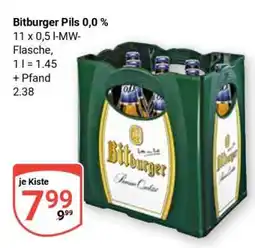 Globus BITBURGER Pils 0.0 % Angebot