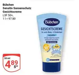 Globus Bübchen Sensitiv Sonnenschutz Gesichtscreme Angebot