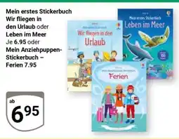 Globus Mein erstes Stickerbuch Wir fliegen in den Urlaub oder Leben im Meer Angebot