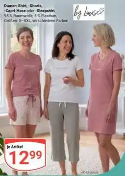 Globus Damen-Shirt, -Shorts, -Capri-Hose oder -Sleepshirt Angebot