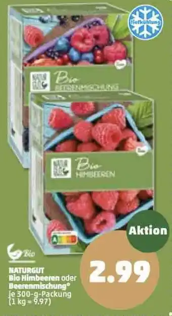 PENNY Naturgut Bio Himbeeren oder Beerenmischung 300g Angebot