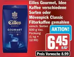 AEZ Eilles Gourmet, Idee Kaffee oder Mövenpick Classic Filterkaffee gemahlen Angebot
