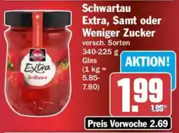 AEZ Schwartau Extra, Samt oder Weniger Zucker Angebot