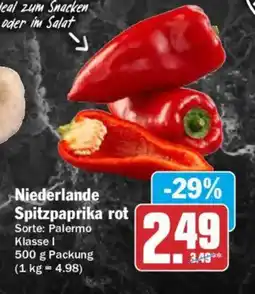 AEZ Niederlande Spitzpaprika rot Angebot