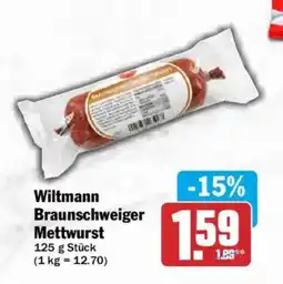 AEZ Wiltmann Braunschweiger Mettwurst Angebot