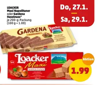 PENNY Loacker Maxi Napolitaner oder Gardena Haselnuss 200g Angebot