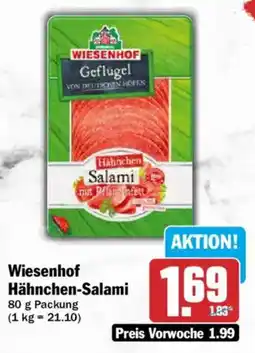 AEZ Wiesenhof Hähnchen-Salami Angebot
