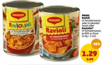 PENNY Maggi Ravioli oder Raviolini 800g Angebot