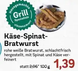 AEZ Käse-Spinat- Bratwurst Angebot
