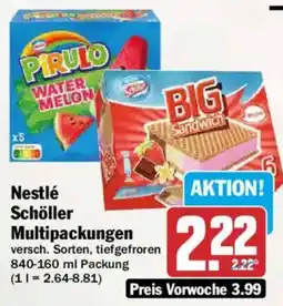 AEZ Nestlé Schöller Multipackungen Angebot