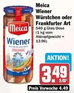 AEZ Meica Wiener Würstchen oder Frankfurter Art Angebot