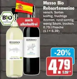 AEZ Musso Bio Rebsortenweine Angebot