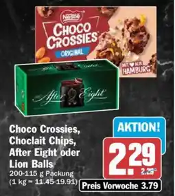 AEZ Choco Crossies, Choclait Chips, After Eight oder Lion Balls Angebot