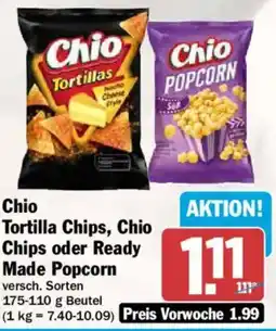 AEZ Chio Tortilla Chips, Chio Chips oder Ready Made Popcorn Angebot