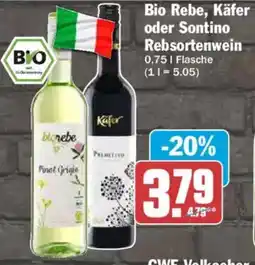 AEZ Bio Rebe, Käfer oder Sontino Rebsortenwein Angebot