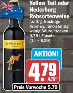 AEZ Yellow Tail oder Nederburg Rebsortenweine Angebot