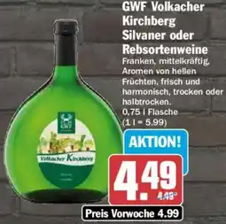 AEZ GWF Volkacher Kirchberg Silvaner oder Rebsortenweine Angebot