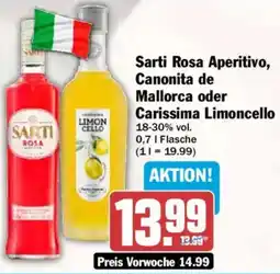 AEZ Sarti Rosa Aperitivo, Canonita de Mallorca oder Carissima Limoncello Angebot