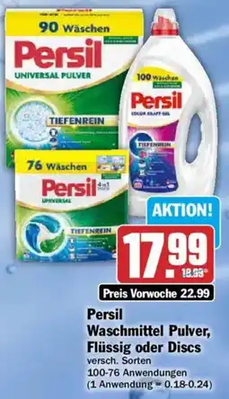 AEZ Persila Waschmittel Pulver, Flüssig oder Discs Angebot