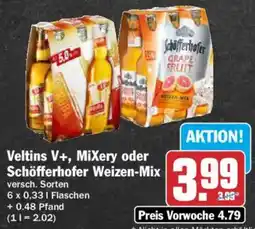 AEZ Veltins V+, MiXery oder Schöfferhofer Weizen-Mix Angebot