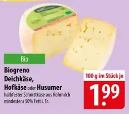 Famila Nord Ost Bio Biogreno Deichkäse, Hofkäse oder Husumer Angebot