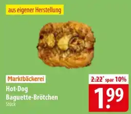 Famila Nord Ost Marktbäckerei Hot-Dog Baguette-Brötchen Angebot