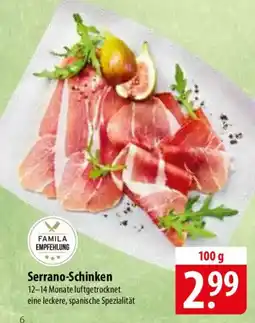 Famila Nord Ost Serrano-Schinken Angebot