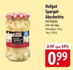 Famila Nord Ost Hofgut Spargel Abschnitte Angebot