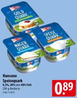 Famila Nord Ost Hansano Speisequark Angebot