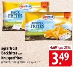 Famila Nord Ost agrarfrost Backfrites oder Knusperfrites Angebot