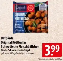 Famila Nord Ost Dafgårds Original Köttbullar Schwedische Fleischbällchen Rind+Schwein oder Geflügel Angebot