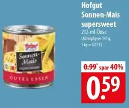 Famila Nord Ost Hofgut Sonnen-Mais supersweet Angebot