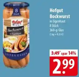 Famila Nord Ost Hofgut Bockwurst Angebot