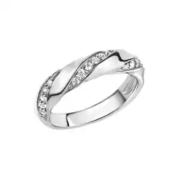Netto Marken-Discount Zeeme Silber Ring Silber 925 rhodiniert mit Zirkonia weiß Angebot