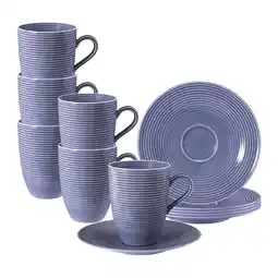 Netto Marken-Discount Seltmann Weiden Henkelbecher mit Untertassen Beat Color Glaze 350 ml 6er Set Angebot