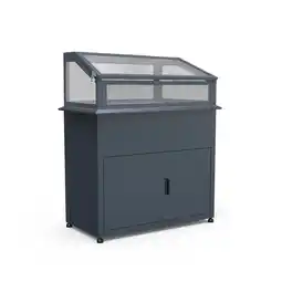 Netto Marken-Discount Westmann Hochbeet mit Frühbeetaufsatz & Stauraum Plexa Plus anthrazit 50x100x120cm Angebot