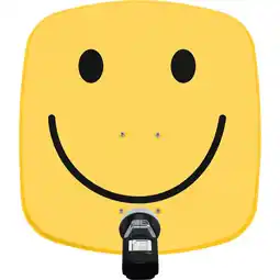 Netto Marken-Discount TechniSat DIGIDISH 45 Sat-Schüssel mit V/H-LNB & Satfinder, 1 TN gelb mit smiley Angebot
