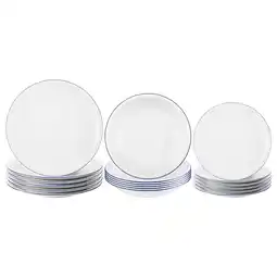 Netto Marken-Discount Seltmann Weiden Teller-Set Compact Blaurand 18er Set Angebot