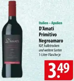 Famila Nord Ost D'Amati Primitivo Negroamaro Angebot